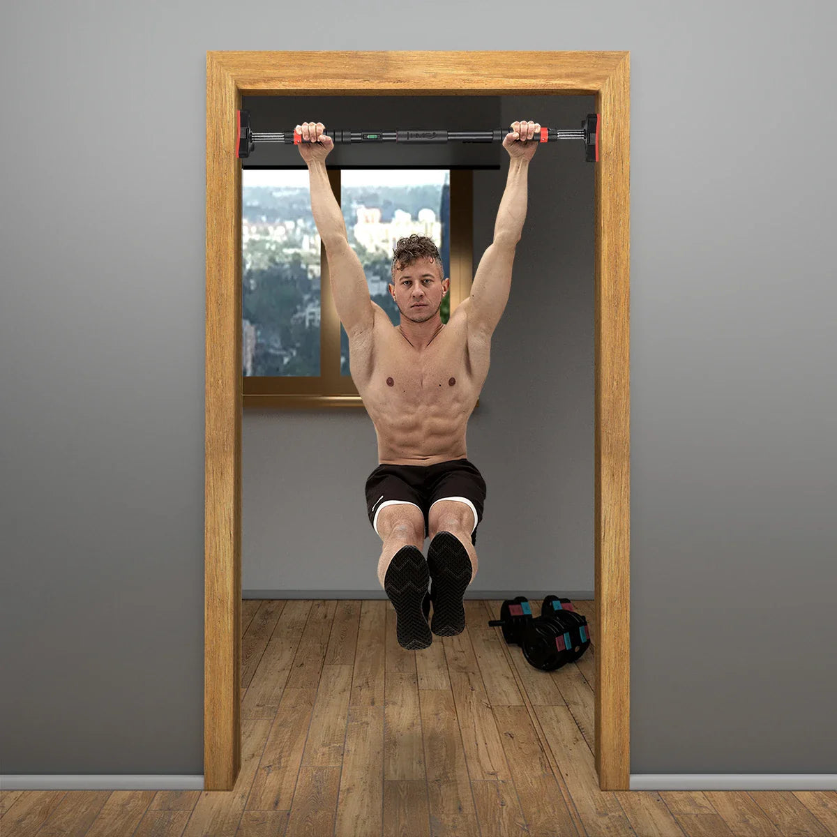 Power Fit Adjustable Doorway Pull Up Bar