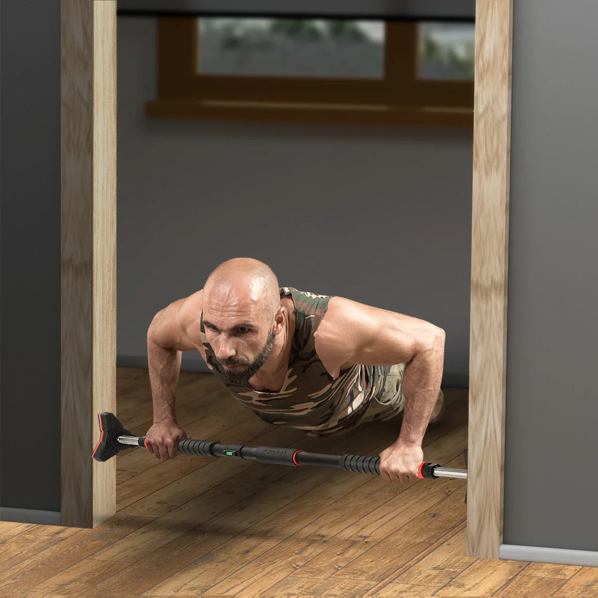 Power Fit Adjustable Doorway Pull Up Bar