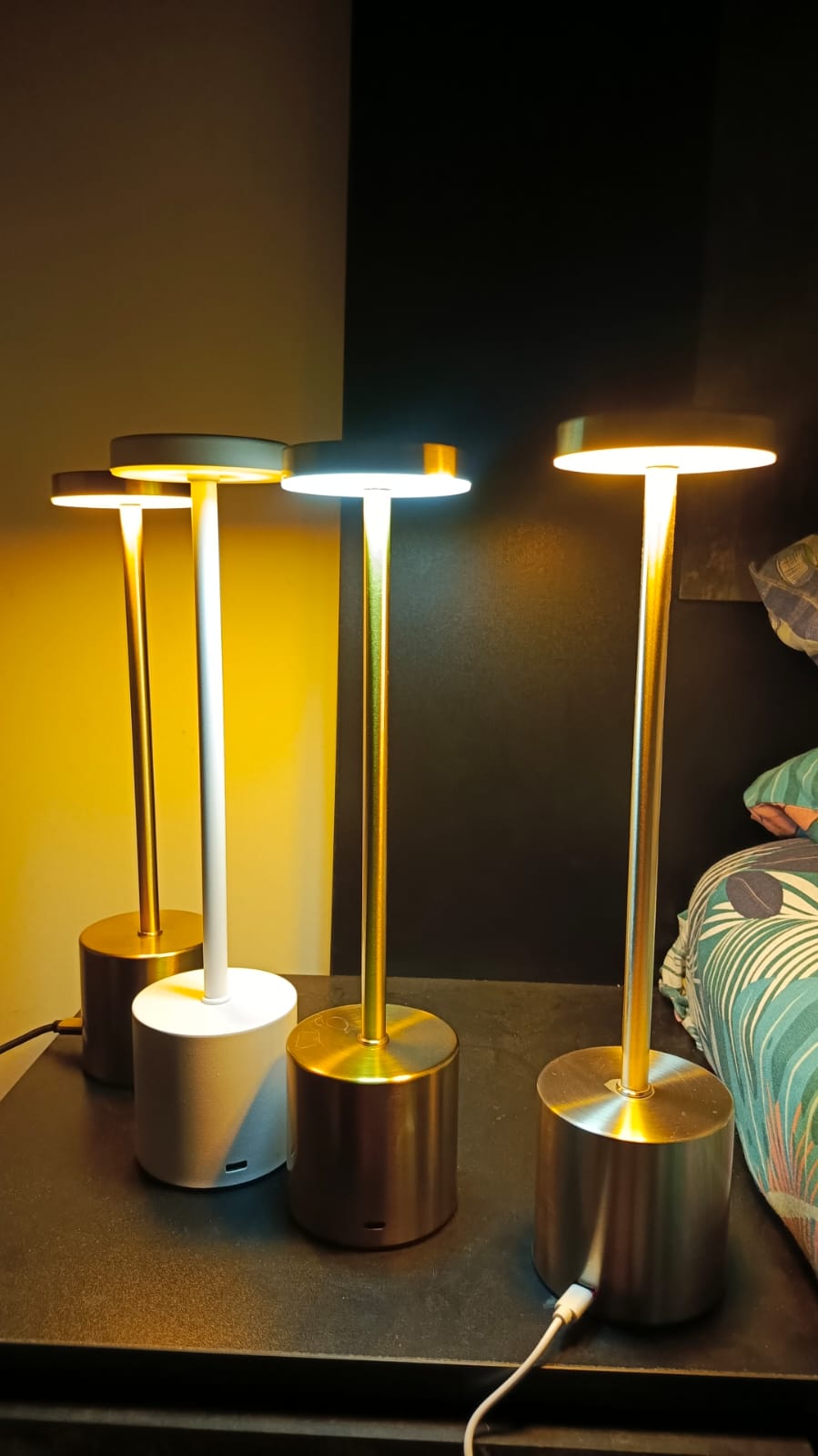 Simple Table Lamp LED Rechargeable Touch Desk