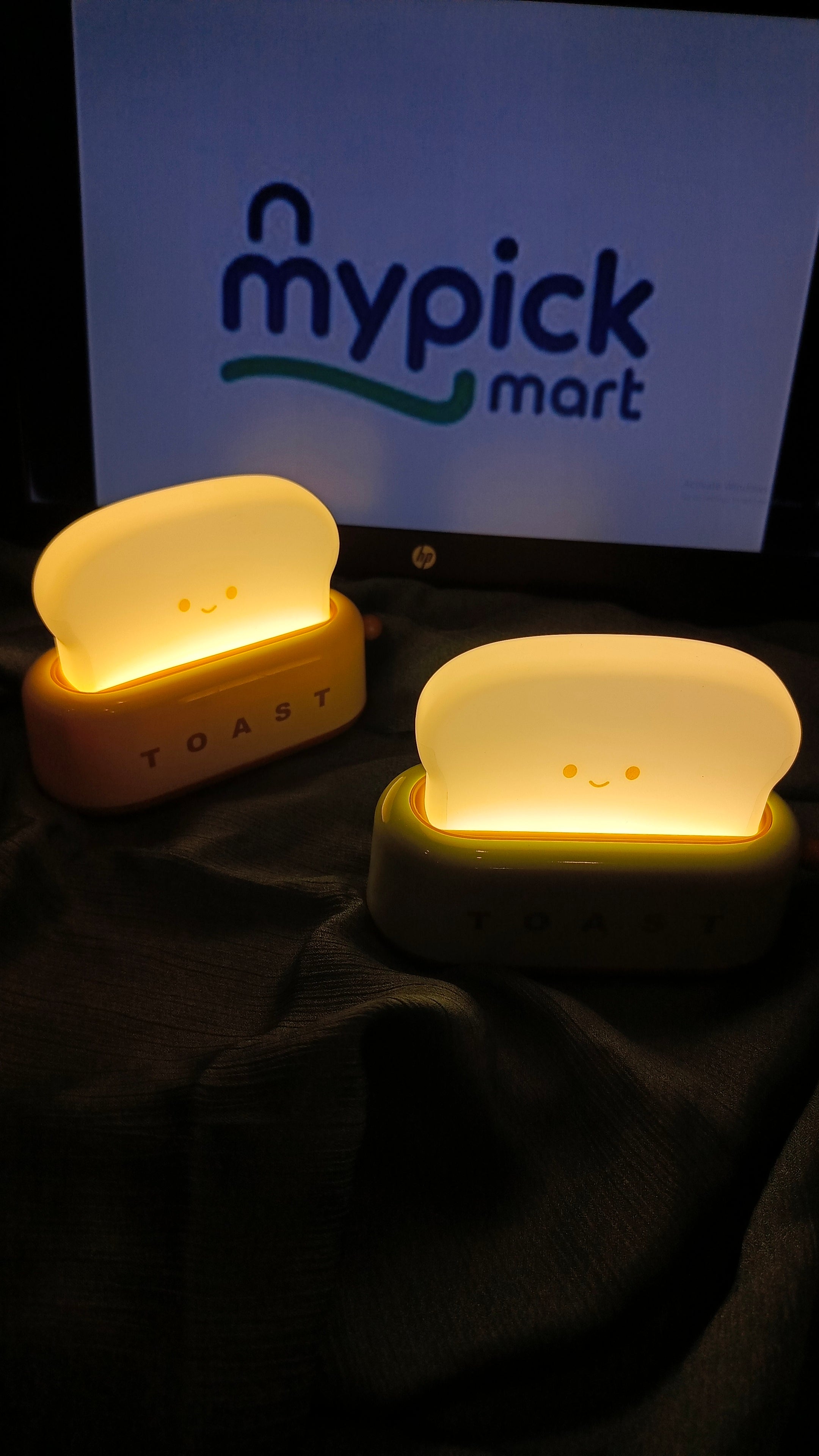 Cute Desk Decor Toaster Lamp